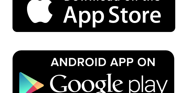 Google Play and Apple Store Logos